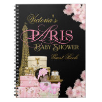 Paris Baby Shower Guest Book