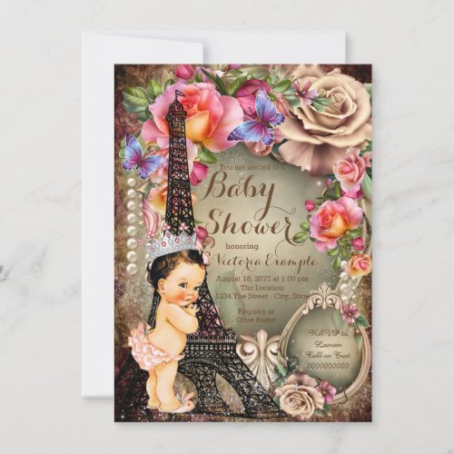 Paris Baby Shower Invitation