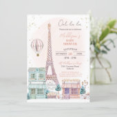 Paris Baby Shower Invitation (Standing Front)