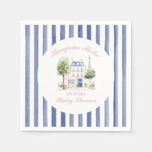 Paris Baby Shower Parisian Cafe Tea Party Napkins
