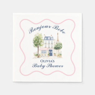 Paris Baby Shower Parisian Cafe Tea Party Napkins