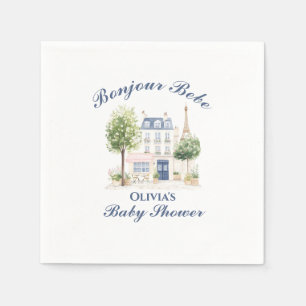 Paris Baby Shower Parisian Cafe Tea Party Napkins