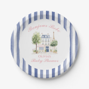 Paris Baby Shower Parisian Cafe Tea Party Paper Plates