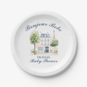Paris Baby Shower Parisian Cafe Tea Party Paper Plates
