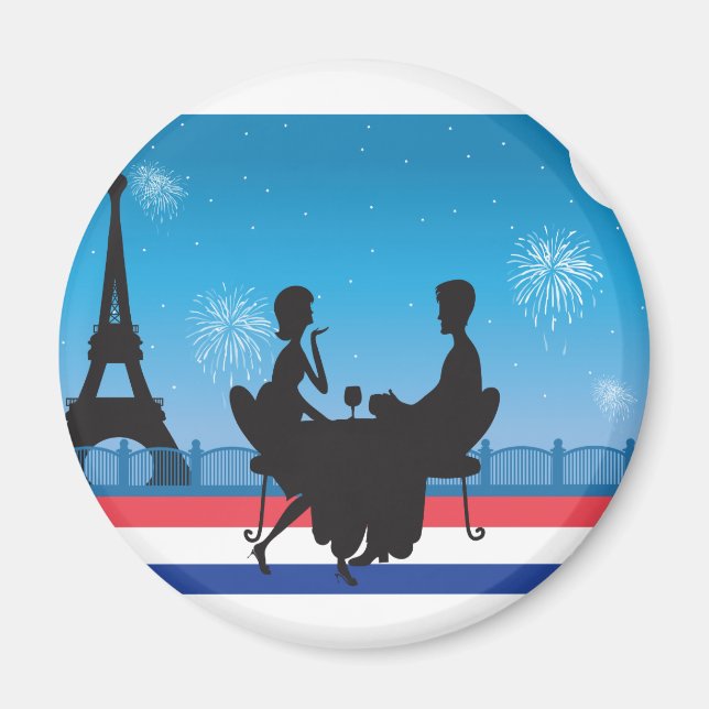 Paris Background Magnet (Front)