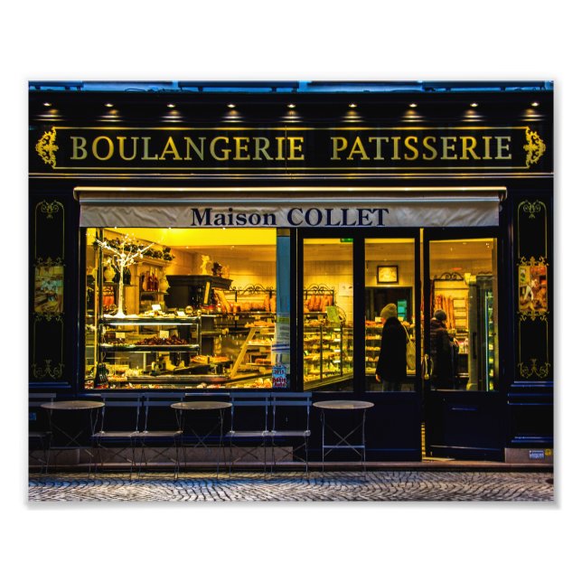 Paris Bakery Boulangerie Patisserie 8 x 10 Photo Print (Front)