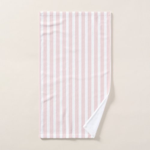 Paris Bakery  Pink and white striped Hand Towel