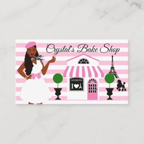 Paris Bakery Theme Customizable Business Card 