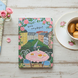 Paris Balcony Painting Europe Travel BON VOYAGE  Passport Holder
