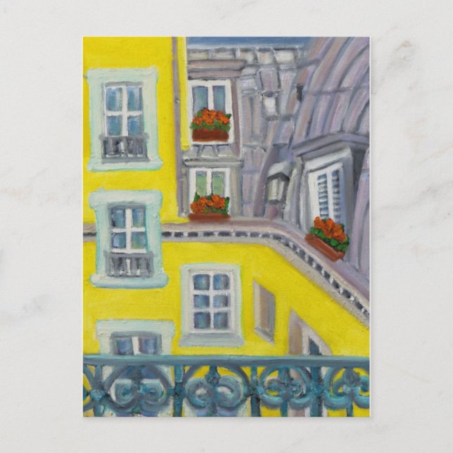 Paris Balcony Postcard (Front)
