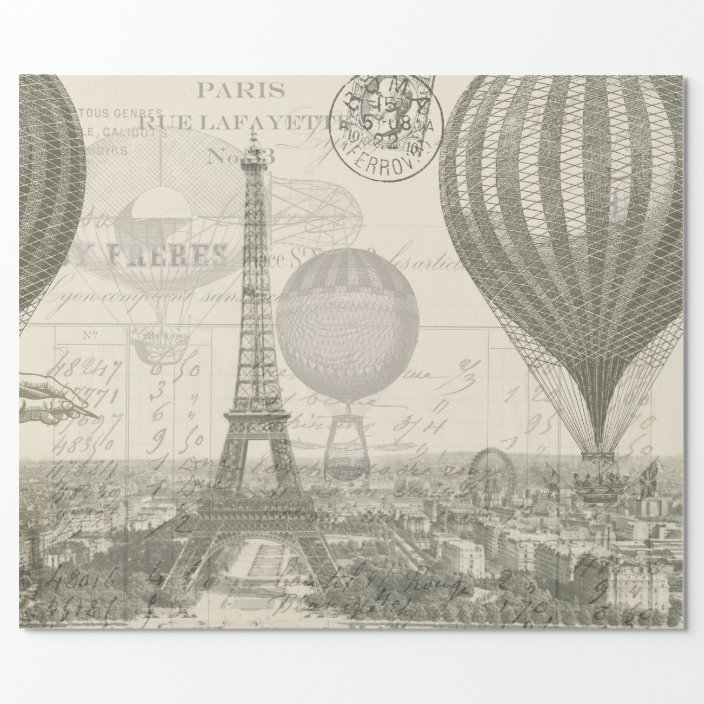 paris wrapping paper