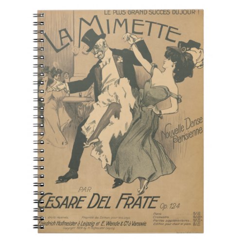Paris Ballroom Musette Dance Vintage Belle Epoch Notebook