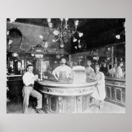 Paris Bar, 1895. Vintage Photo Poster