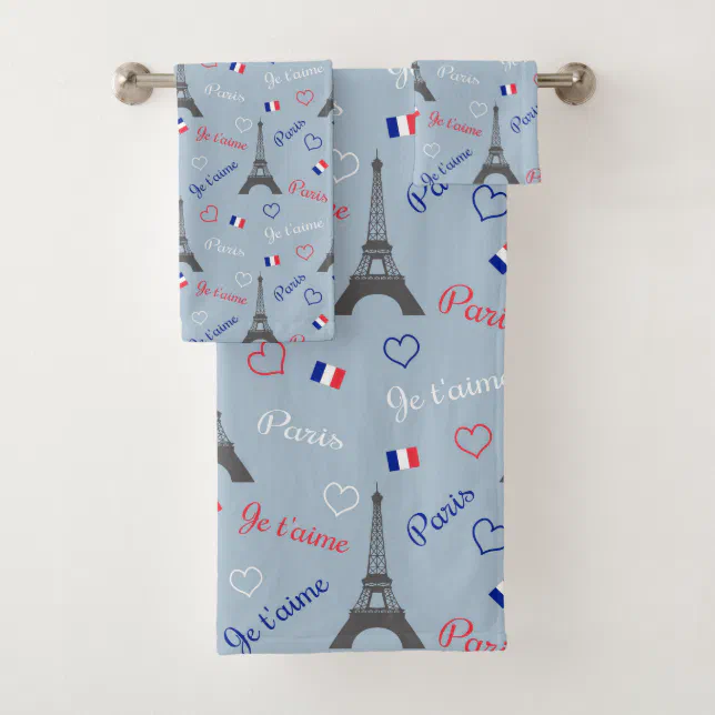 Paris Bath Towel Set Zazzle