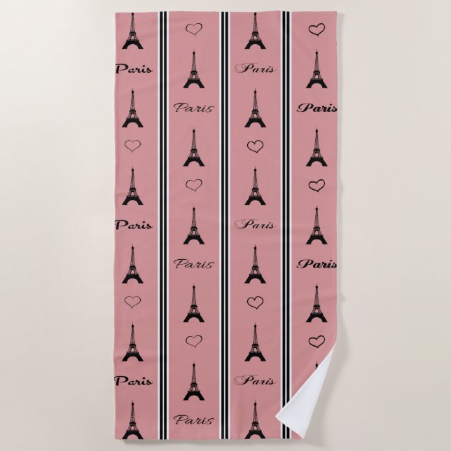 Paris Beach Towel (Front)