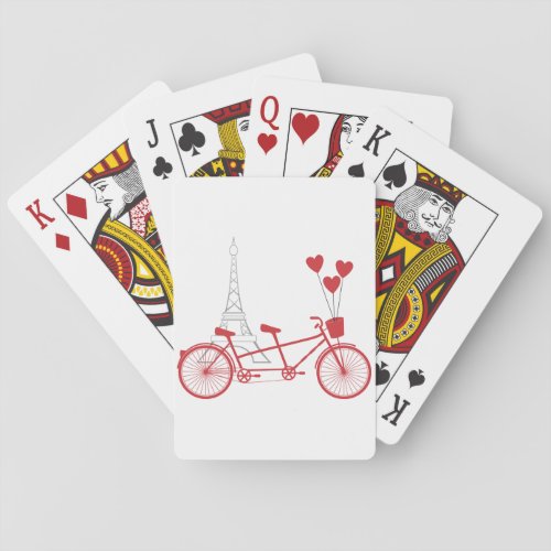 Paris Bicycle Playing Cards
