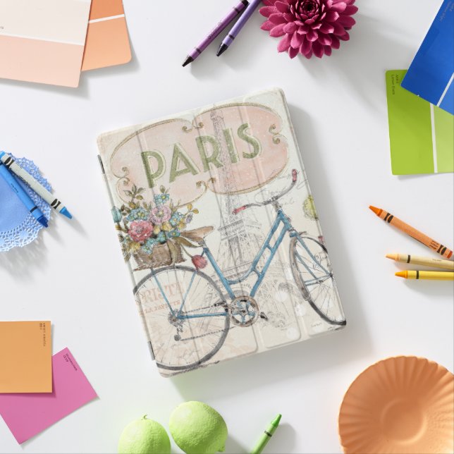 Paris Bike With Flowers iPad Smart Cover (In Situ)