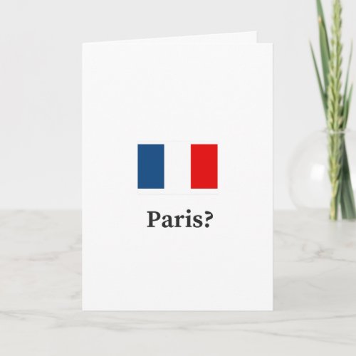 Paris Birthday Card