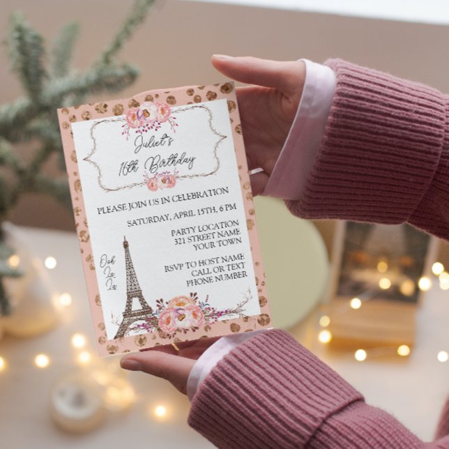 Paris Birthday Invitation (Creator Uploaded)