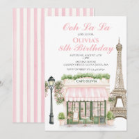 Paris Birthday Parisian Cafe