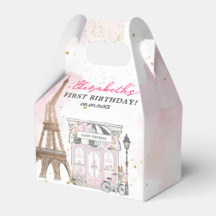 Paris Birthday Parisian Cafe Tea Party Birthday Favor Boxes