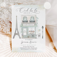 Paris Birthday Parisian Cafe Tea Party Birthday