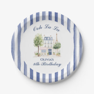 Paris Birthday Parisian Cafe Tea Party Paper Plates