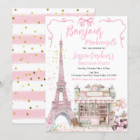 Paris Birthday Party Bonjour Mademoiselle Pink 