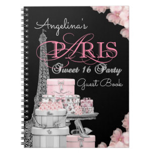 Paris Birthday Party Guest Book