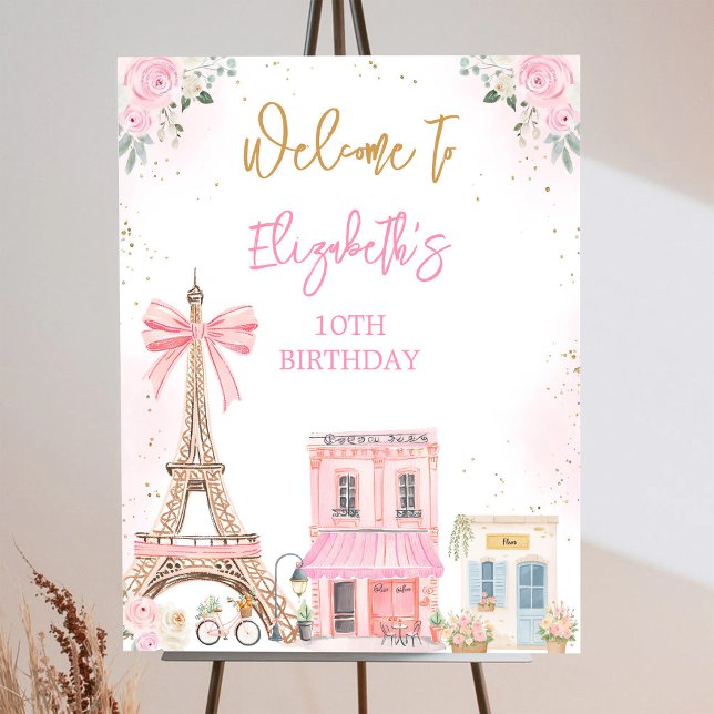 Paris Birthday Welcome Sign (Creator Uploaded)