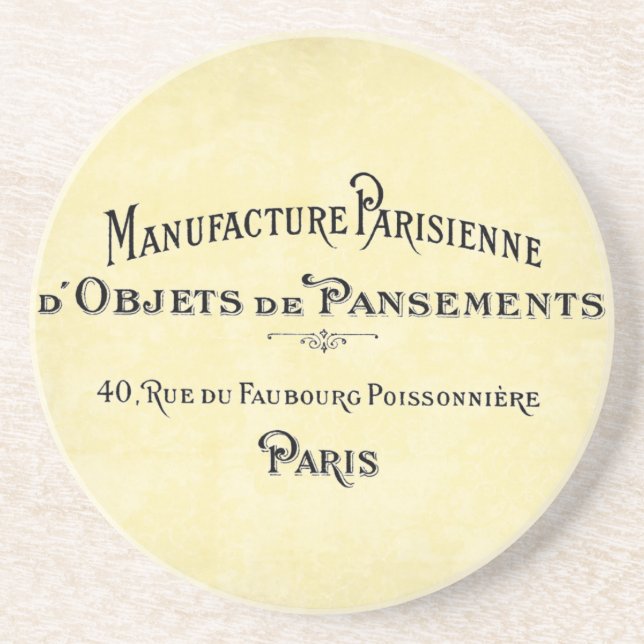 Paris Biz Card Drink Coaster (Front)