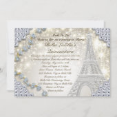 Paris Bling Birthday Party Invitation (Front)