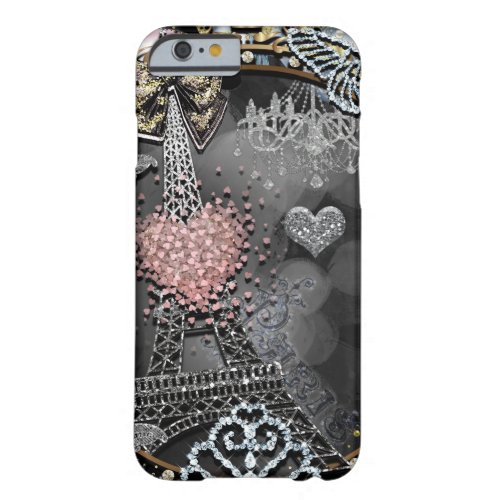Paris Bling Glamour Sparkle France Girly Trendy Barely There iPhone 6 Case