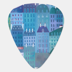 Paris Blue Guitar Pick
