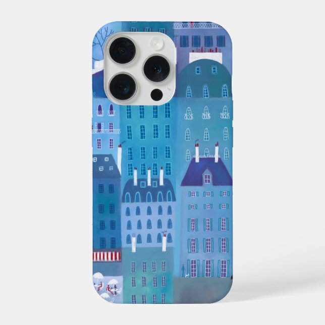 Paris Blue Iphone Case (Back)