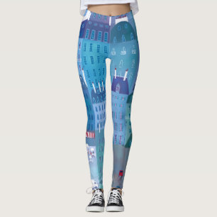 Paris Blue Leggings