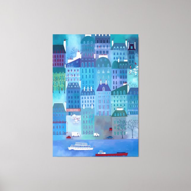 Paris Blues Canvas Print (Front)