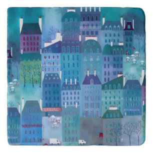 Paris Blues Trivet