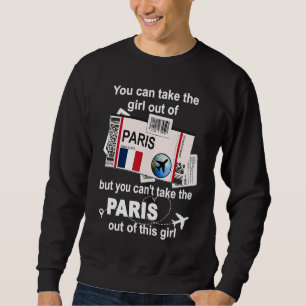 Paris Boarding Pass  Paris Girl  Paris Sweatshirt