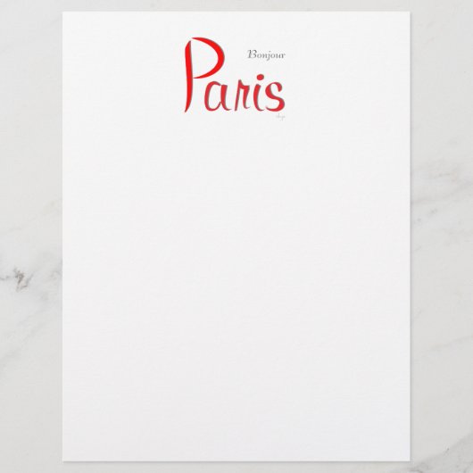 PARIS Bonjour (Hello) (Front)