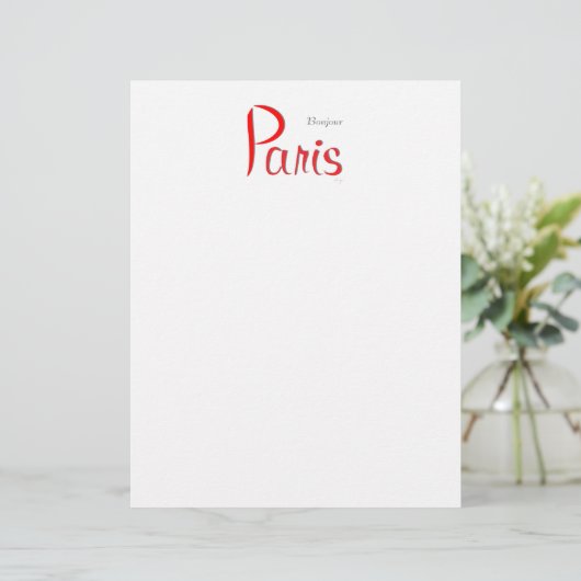 PARIS Bonjour (Hello) (Standing Front)