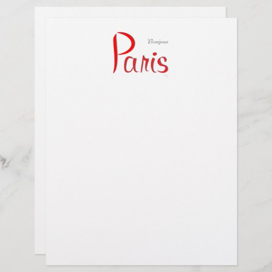 PARIS Bonjour (Hello) (Front/Back)
