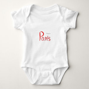 PARIS Bonjour (Hello) Baby Bodysuit