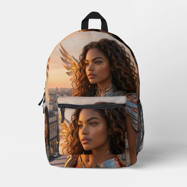PARIS - BONJOUR PRINTED BACKPACK (Front)