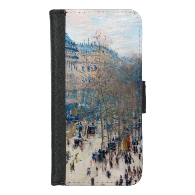 Paris Boulevard, Claude Monet iPhone Wallet Case (Front)