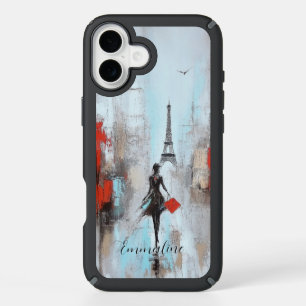 Paris Bound Woman  iPhone 16 Plus Case