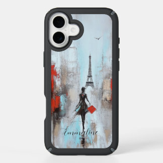 Paris Bound Woman  iPhone 16 Plus Case
