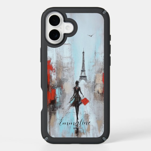 Paris Bound Woman  Speck iPhone Case (Front)