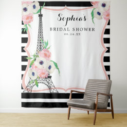 Paris Bridal Shower Backdrop Photo Booth