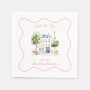 Paris Bridal Shower Parisian Cafe Napkins